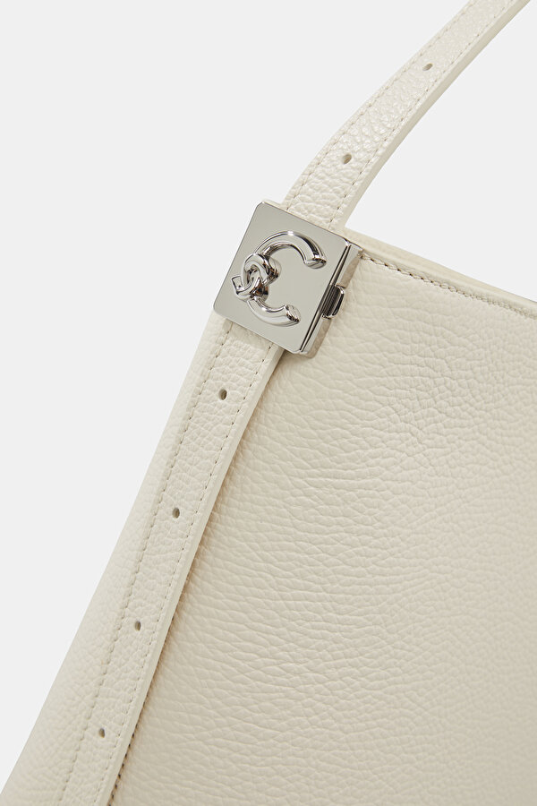 ECRU LEATHER BAG 6
