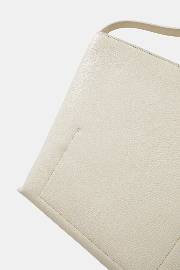 ECRU LEATHER BAG 7