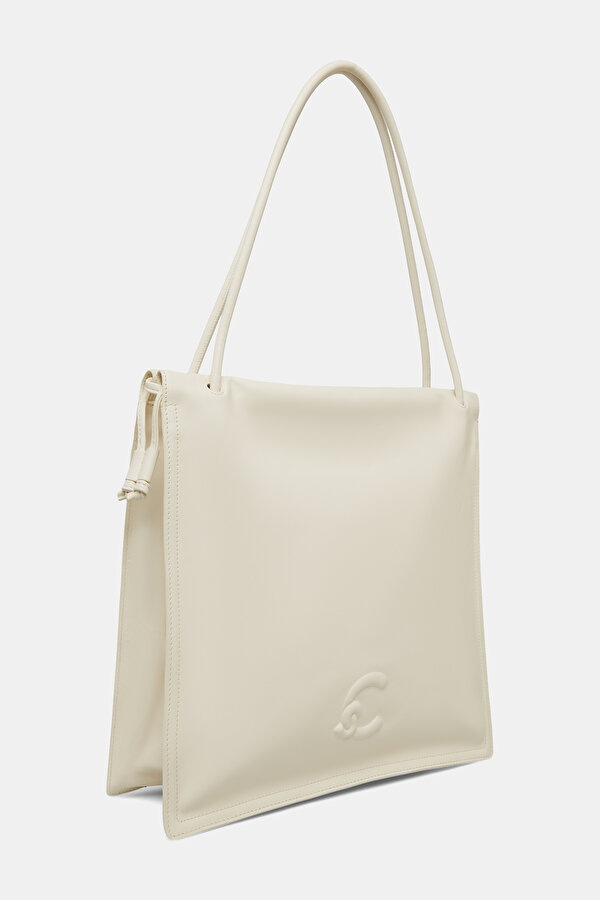 ECRU LEATHER BAG 2