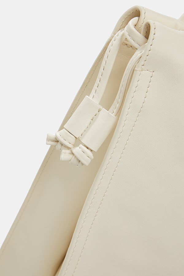 ECRU LEATHER BAG 6