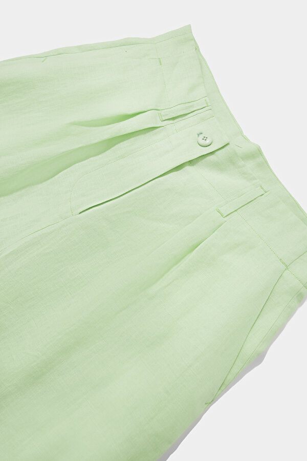 LIGHT GREEN WIDE LEG TROUSERS 6