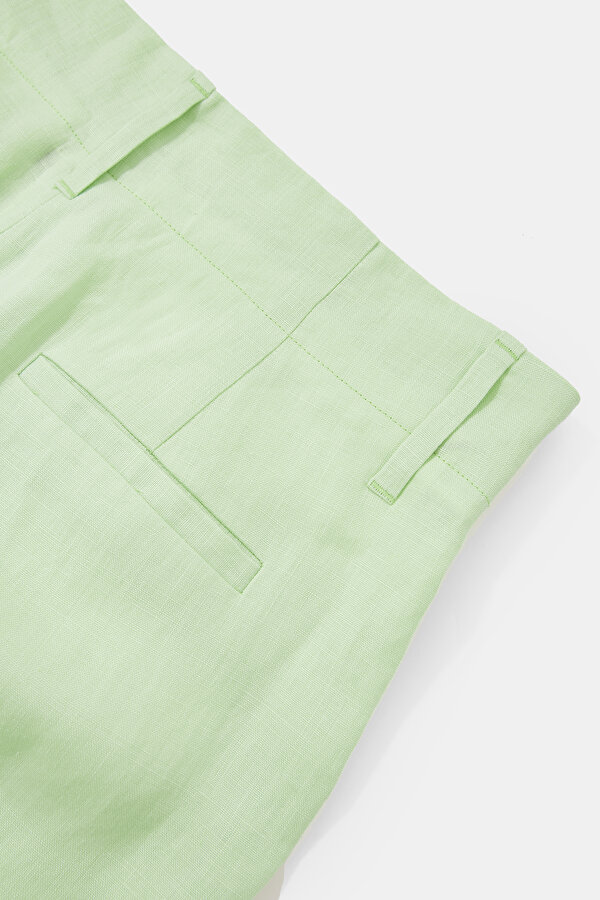 LIGHT GREEN WIDE LEG TROUSERS 7