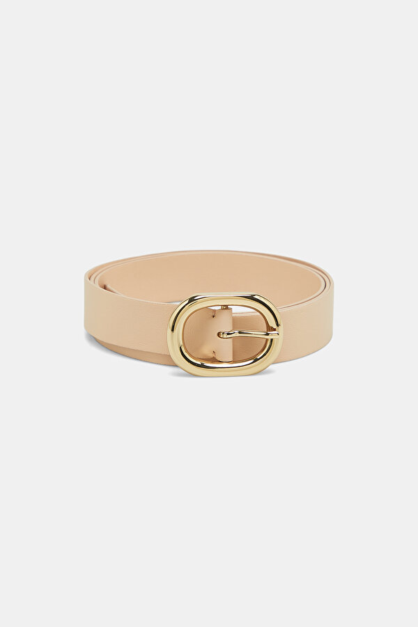 BEIGE LEATHER BELT