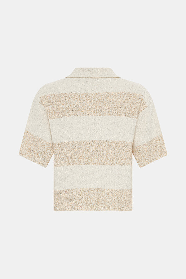 ECRU POLO NECK TRICOT 6