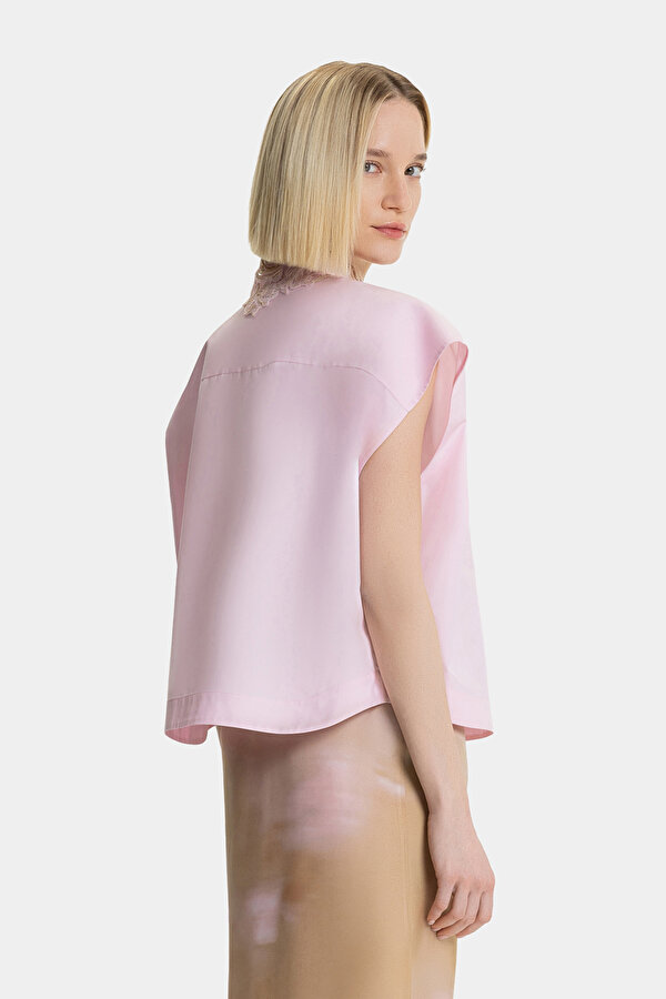 BEIGE SHORT SLEEVE SHIRT 2