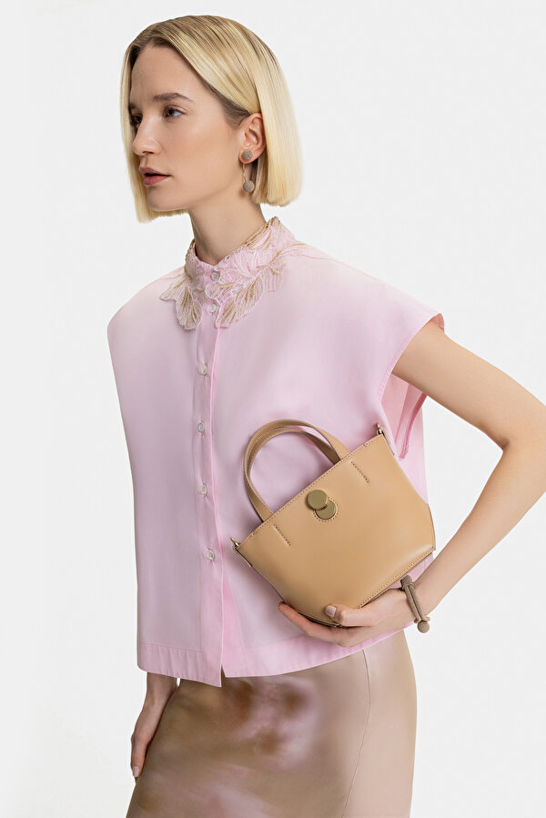 BEIGE SHORT SLEEVE SHIRT 6