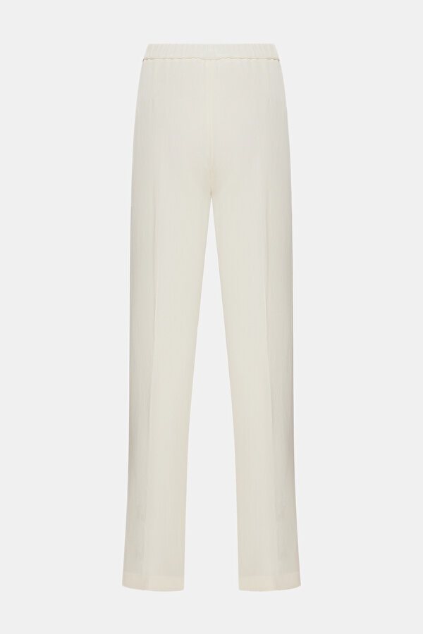 ECRU WIDE LEG TROUSERS 2