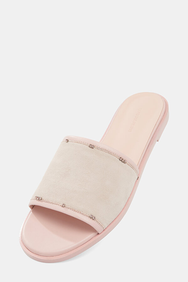 PINK LEATHER SLIPPER 7