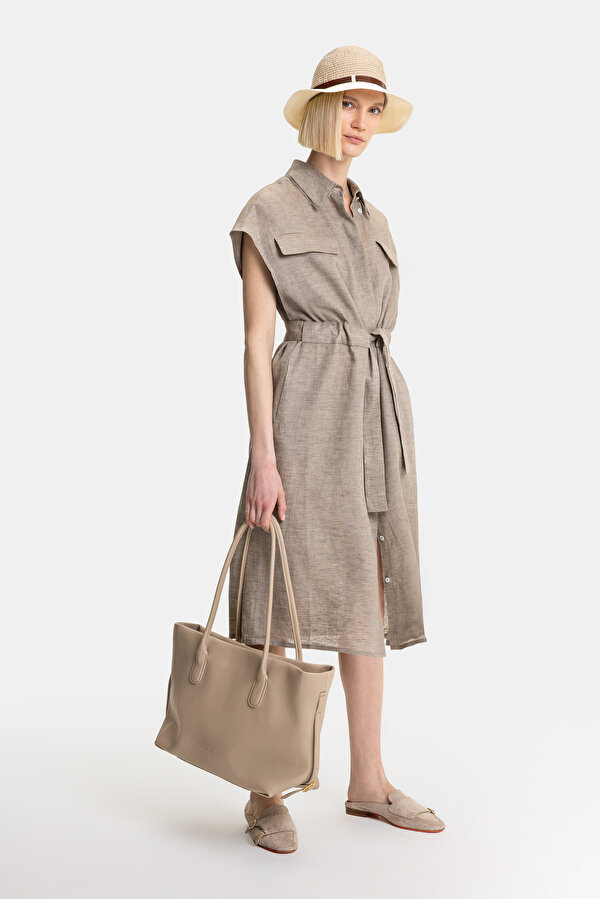 MINK OFF THE SHOULDER DRESS
