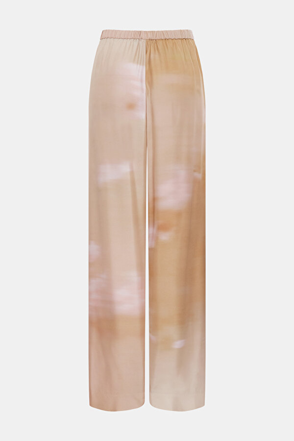 BEIGE WIDE LEG TROUSERS 2