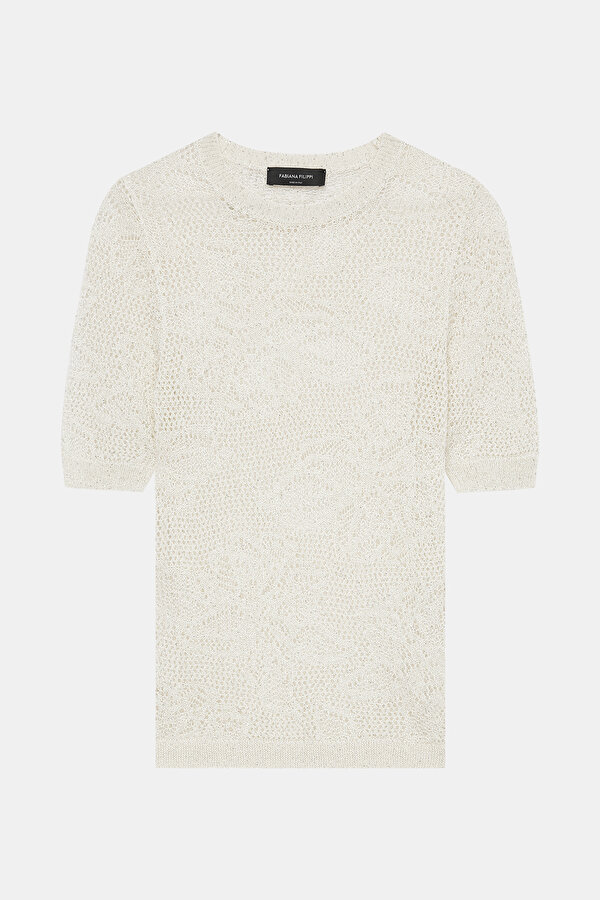 ECRU BASIC / ROUND NECKLINE TRICOT 6