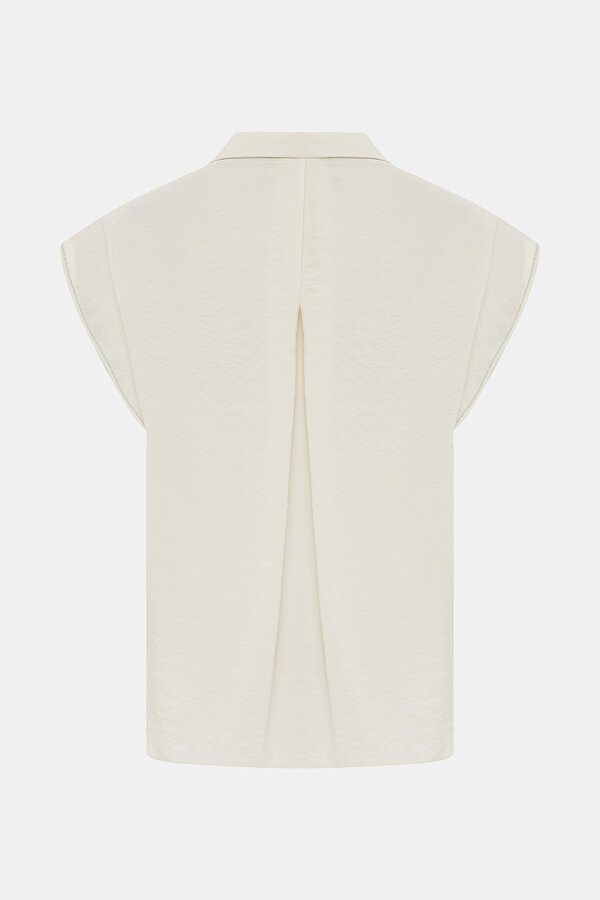 ECRU OFF THE SHOULDER SHIRT 2
