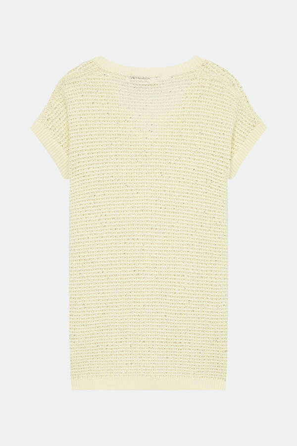 ECRU V NECK TRICOT 7