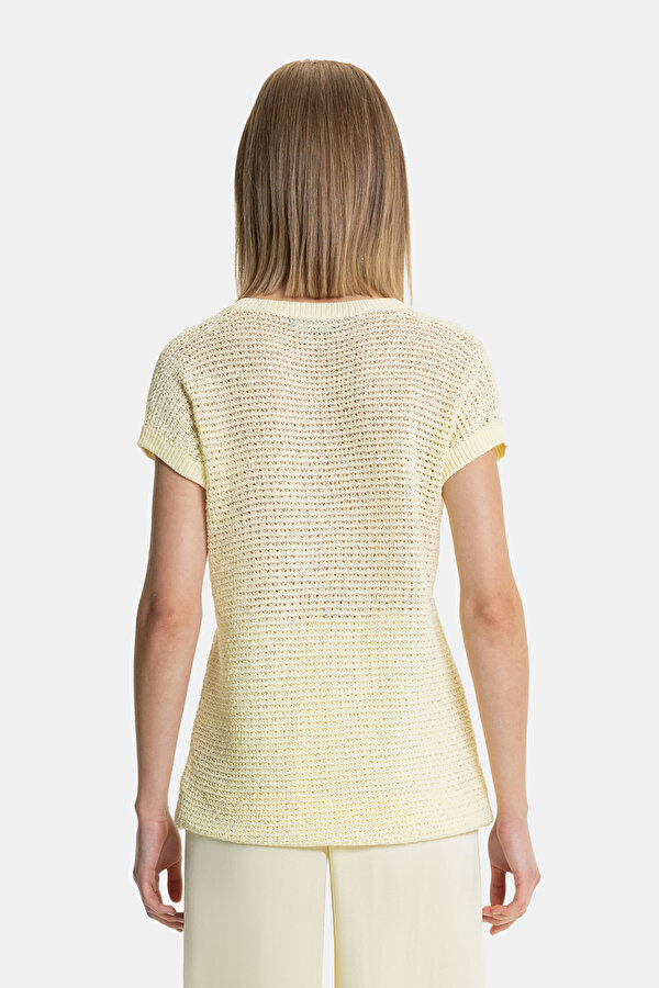 ECRU V NECK TRICOT 2