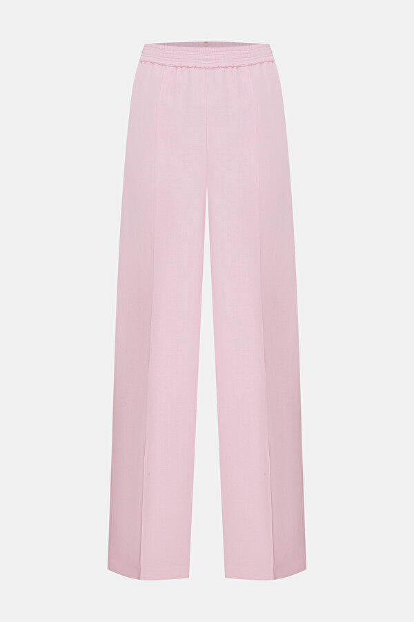 PINK WIDE LEG TROUSERS