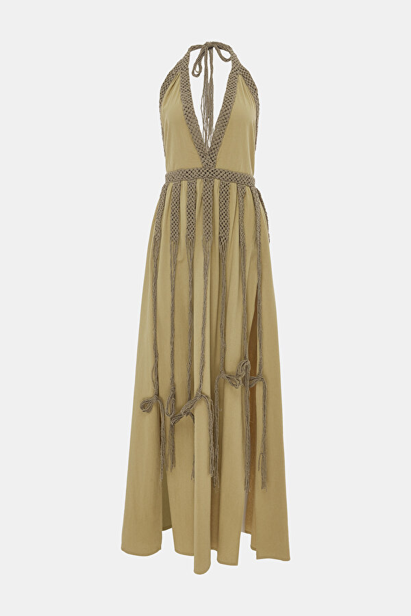 LIGHT BROWN DRESS