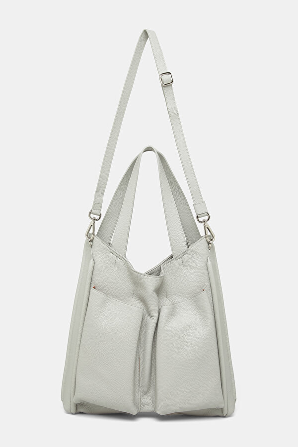 GREY LEATHER BAG 2