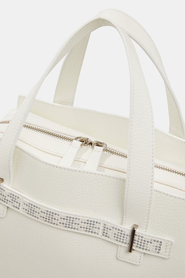 ECRU LEATHER BAG 6