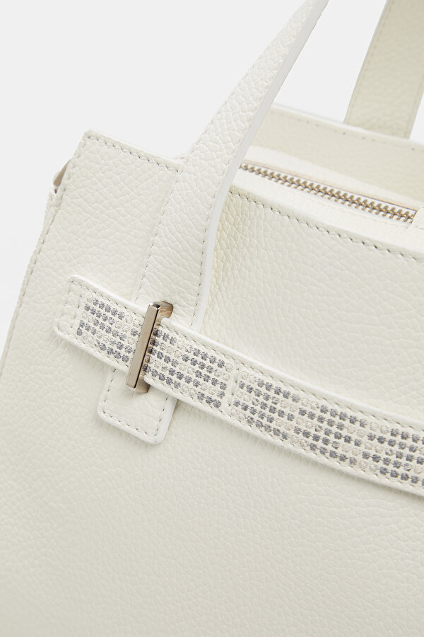 ECRU LEATHER BAG 7