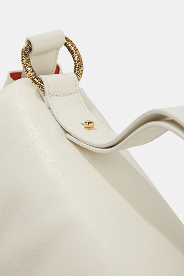 ECRU LEATHER BAG 6