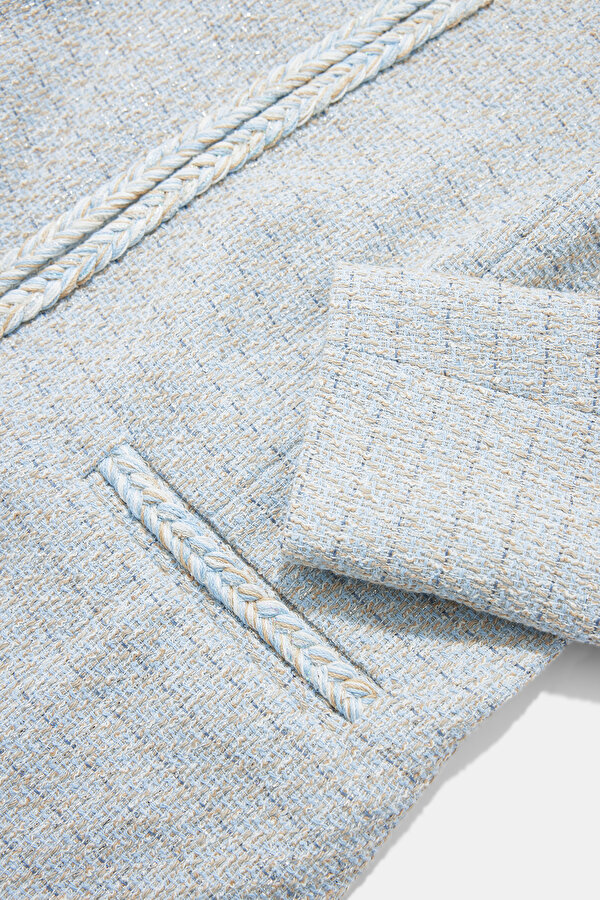 ECRU V NECK JACKET 11
