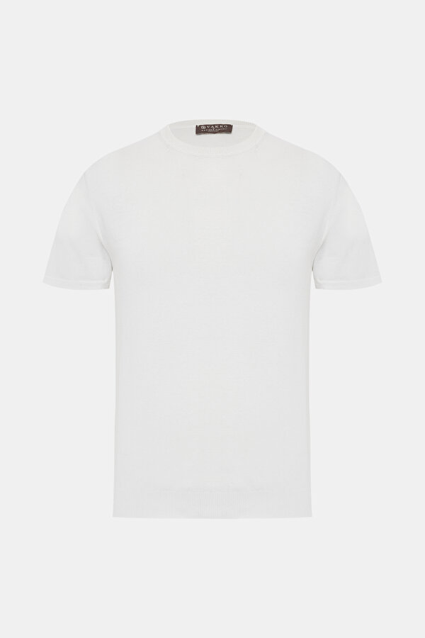 BİSİKLET YAKALI KISA KOL KOTON KREP TRİKO TSHIRT 6