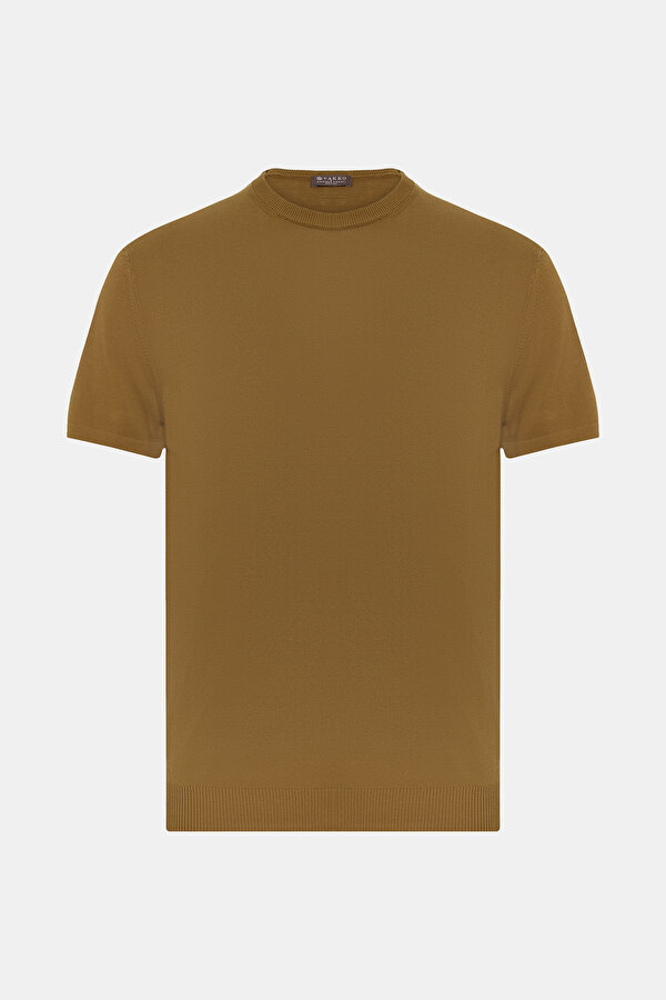 BİSİKLET YAKALI KISA KOL KOTON KREP TRİKO T.SHIRT