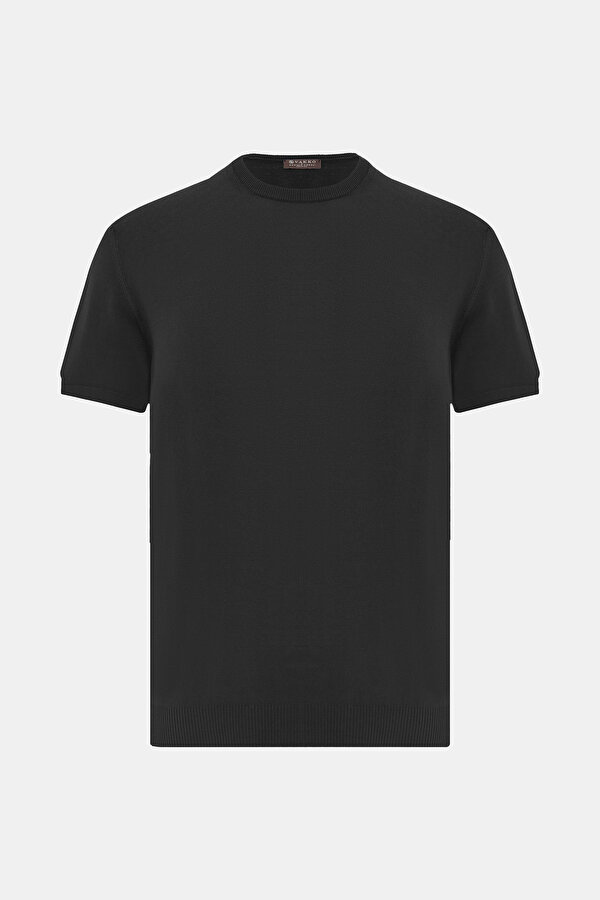 BİSİKLET YAKALI KISA KOL KOTON KREP TRİKO T.SHIRT