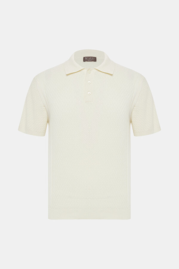 POLO YAKA KISA KOL JAKARLI TRİKO TSHIRT 6