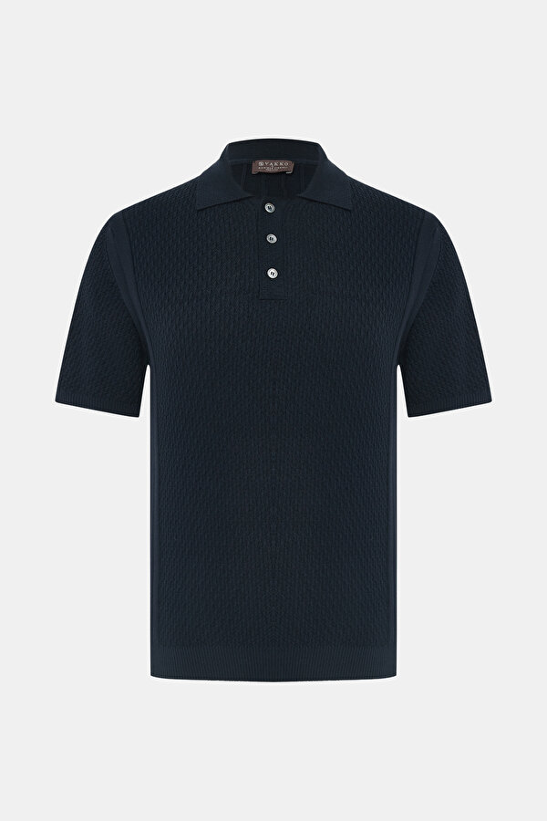 POLO YAKA KISA KOL JAKARLI TRİKO TSHIRT 6