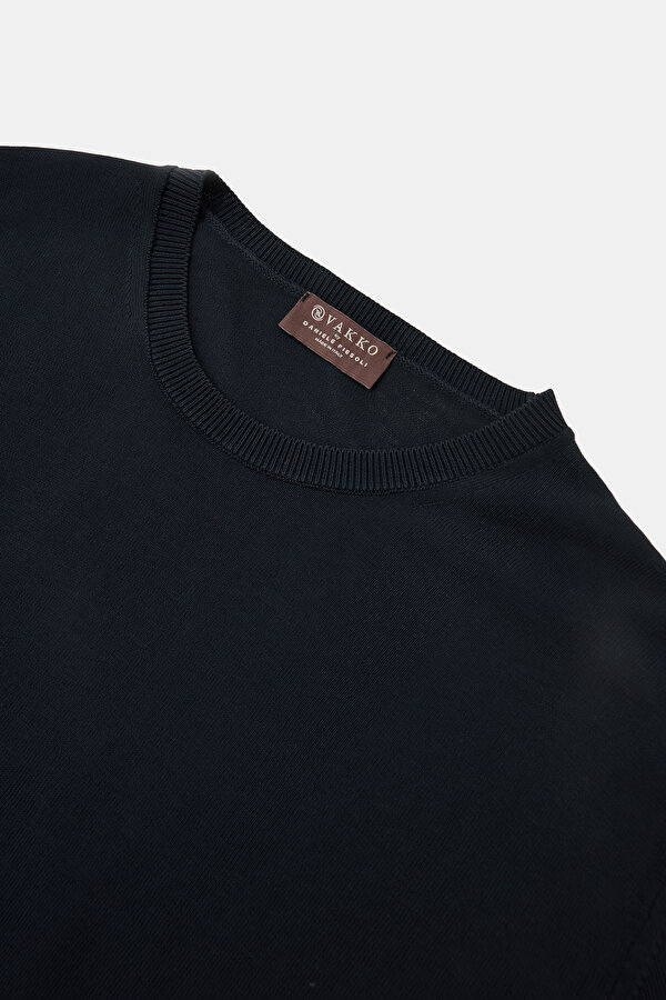 BİSİKLET YAKALI KISA KOL KOTON KREP TRİKO TSHIRT 6