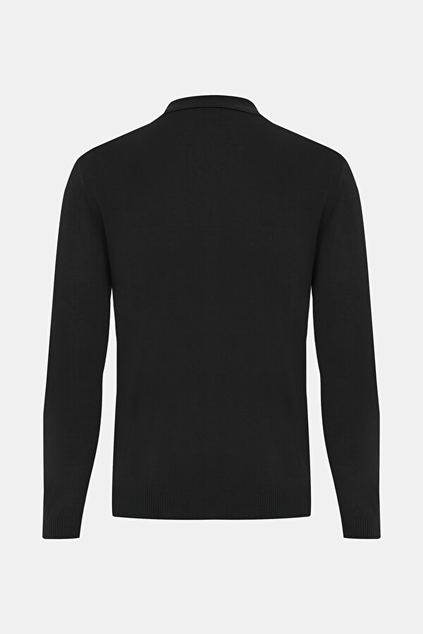 BLACK POLO NECK LONG SLEEVE TSHIRT 6