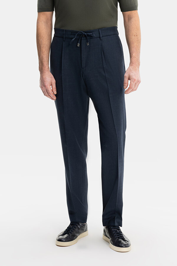NAVY BLUE WOOL/SILK SUIT 6