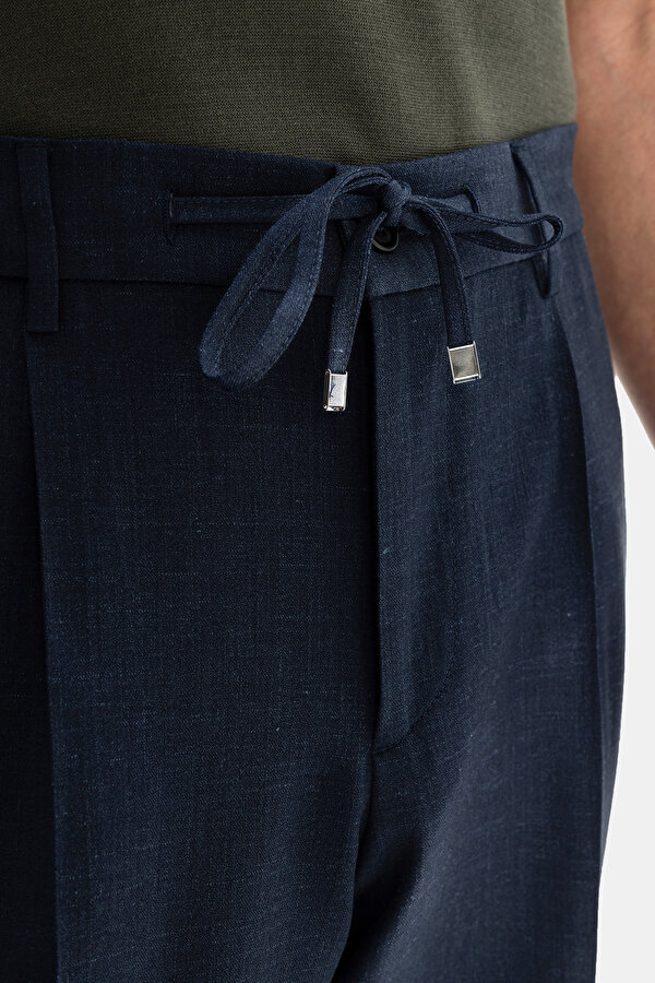 NAVY BLUE WOOL/SILK SUIT 7