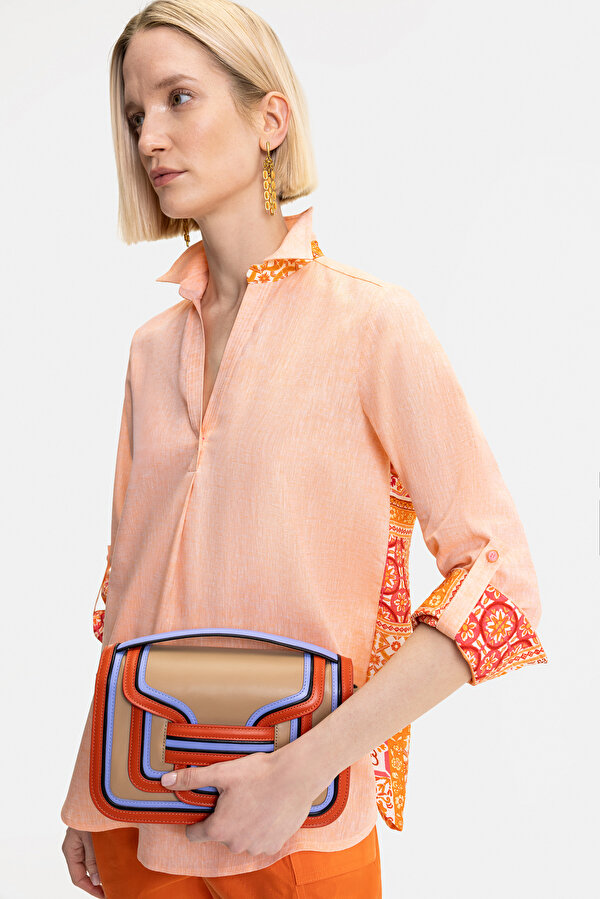 ORANGE LONG SLEEVE BLOUSE 6