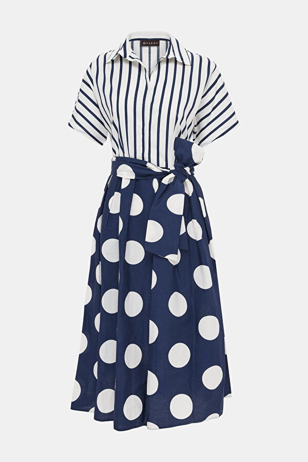 WHITE SHORT SLEEVE MIDI DRESS 6