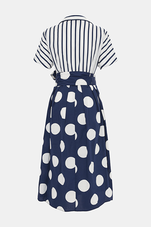 WHITE SHORT SLEEVE MIDI DRESS 7