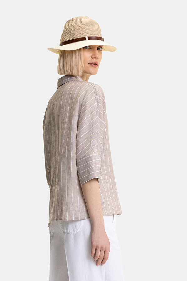 WHITE 3/4 SLEEVES SHIRT 2