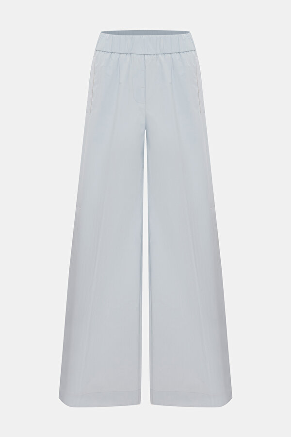 GREY WIDE LEG TROUSERS