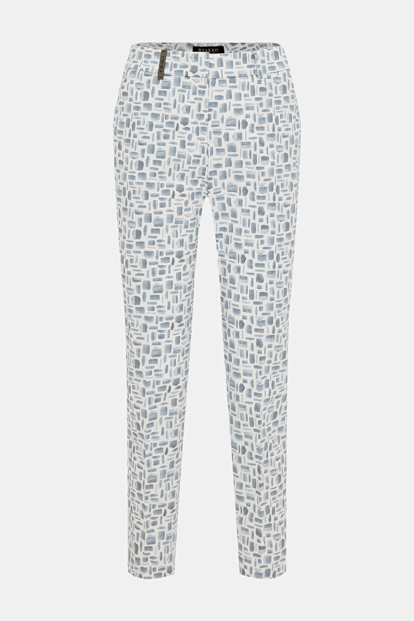 ECRU SKINNY LEG TROUSERS