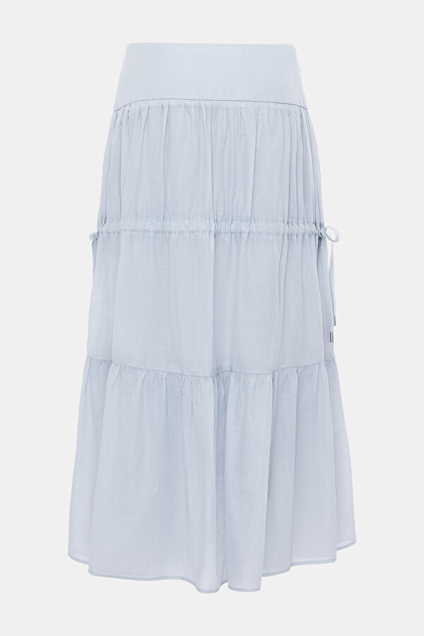 LIGHT BLUE MIDI SKIRT 7