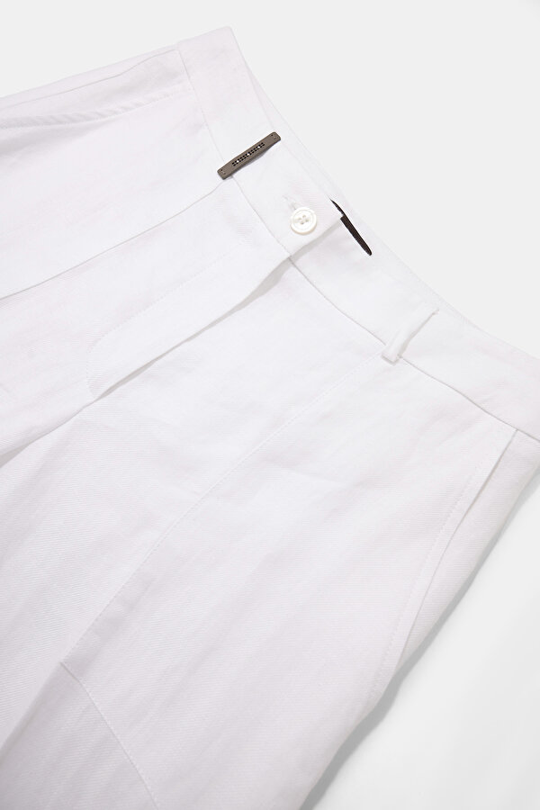 WHITE WIDE LEG TROUSERS 6