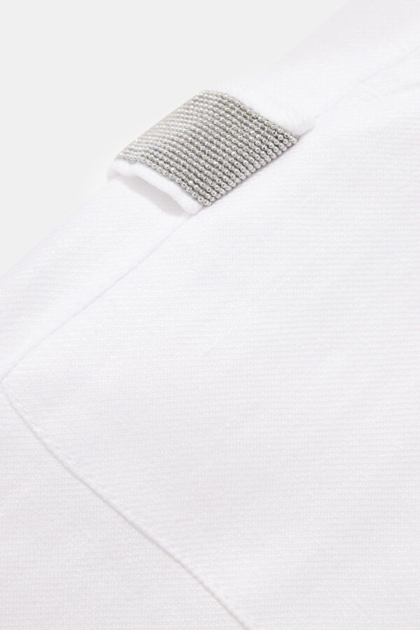 WHITE WIDE LEG TROUSERS 7