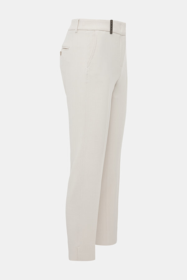 BEIGE WIDE LEG TROUSERS 6