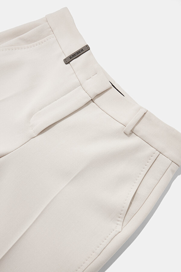 BEIGE WIDE LEG TROUSERS 7
