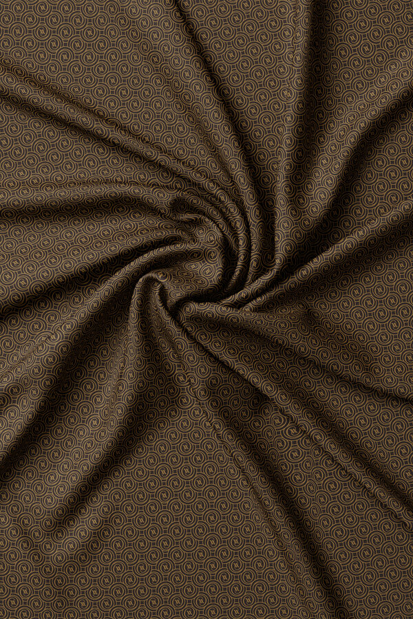 CAMEL MONOGRAM TWILL SCARF 2