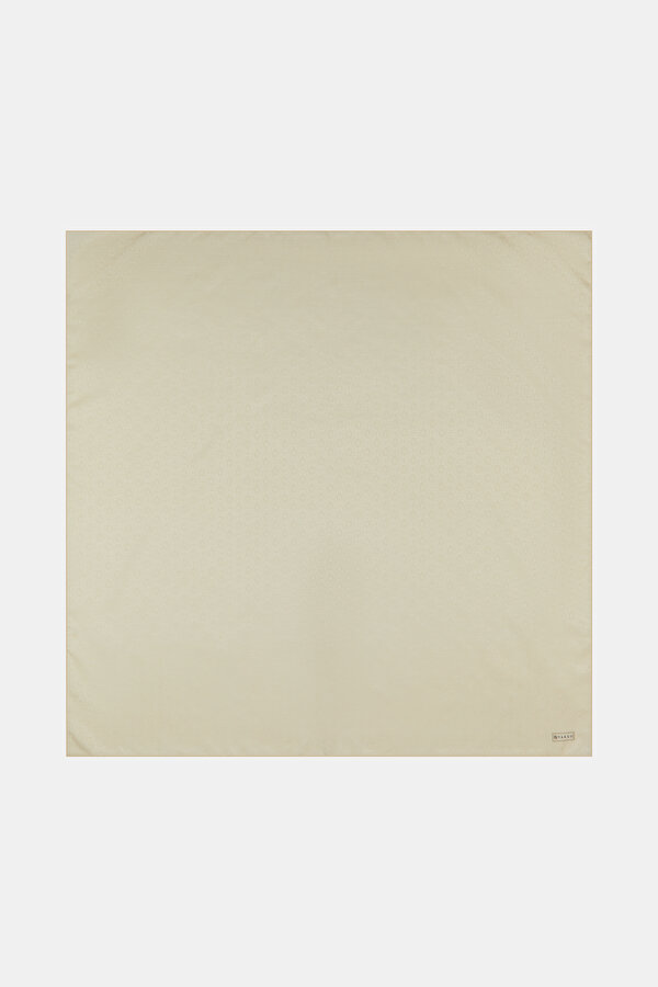 ECRU COTTON/SILK SCARF