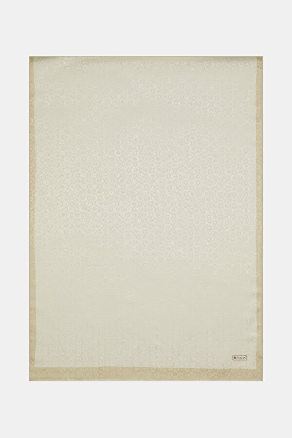 ECRU COTTON/SILK SHAWL