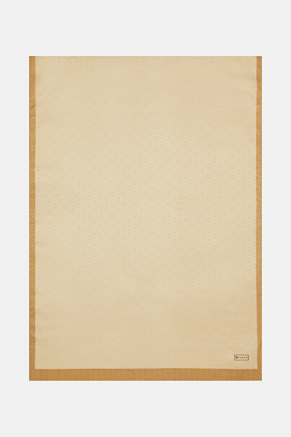 LIGHT BEIGE COTTON/SILK SHAWL