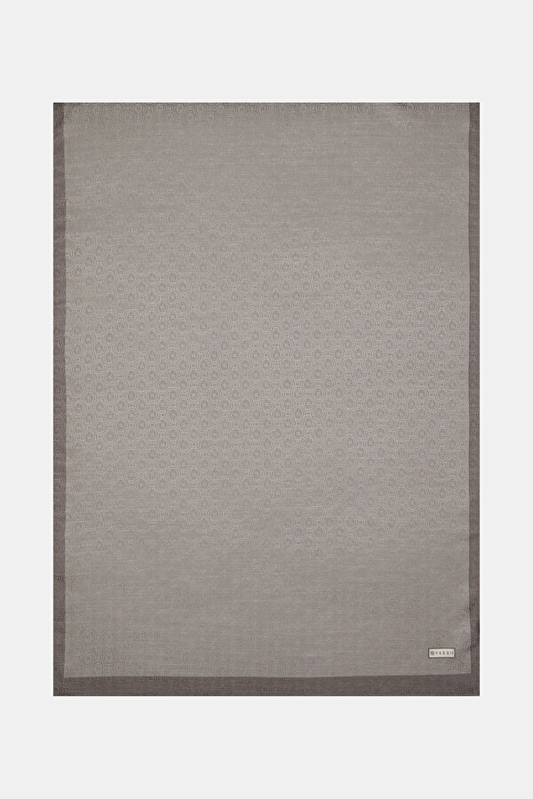 GREY COTTON/SILK SHAWL